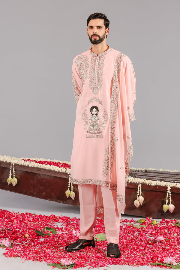 Ladkiwale Pink Kurta Set