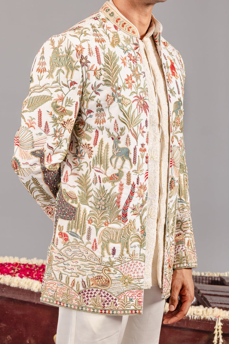 Giraffe Ivory Jodhpuri Set