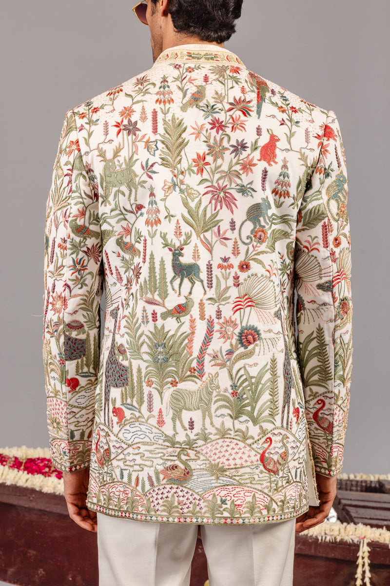 Giraffe Ivory Jodhpuri Set