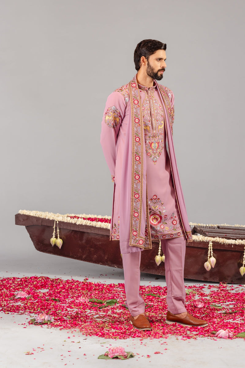 Tusshar Kapoor in Deer Garden Purple Kurta Set