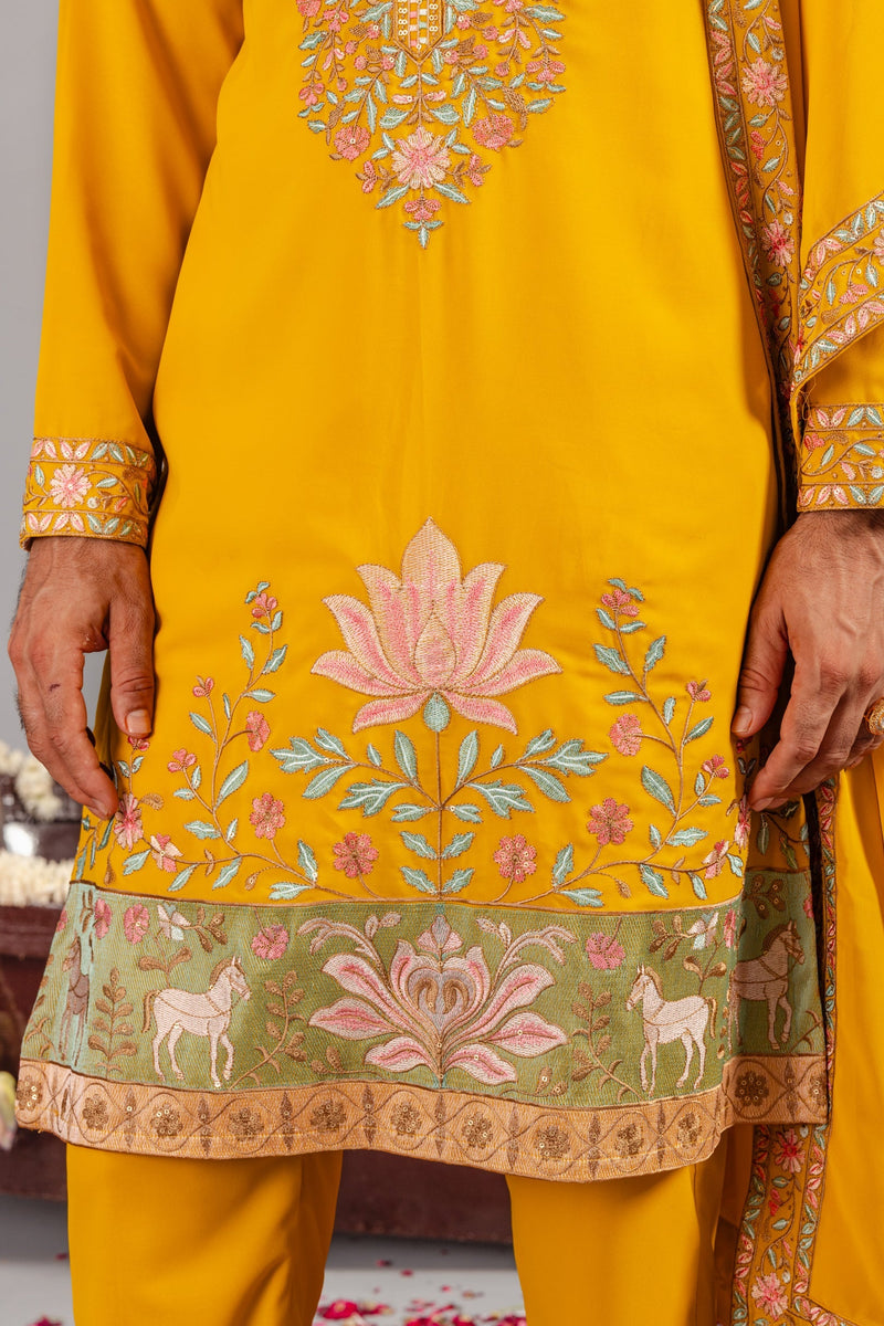 Royal Darbar Haldi Kurta Set