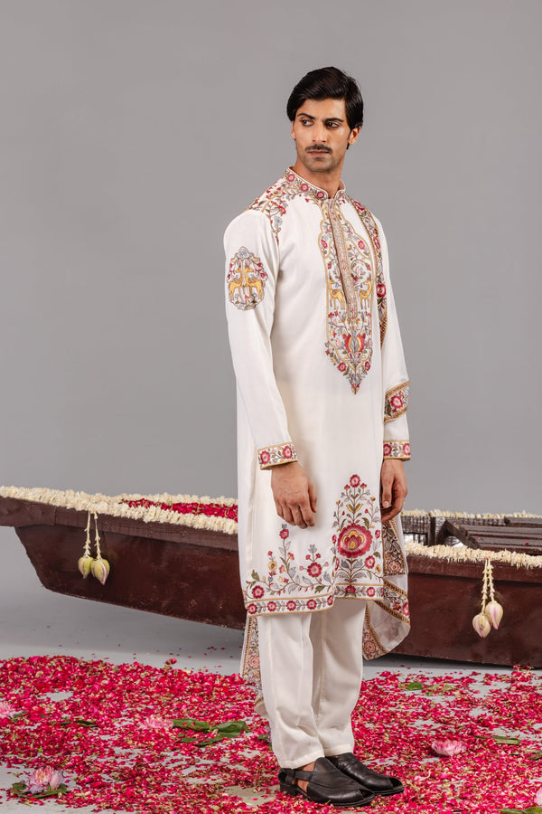 Deer Garden Ivory Kurta Set