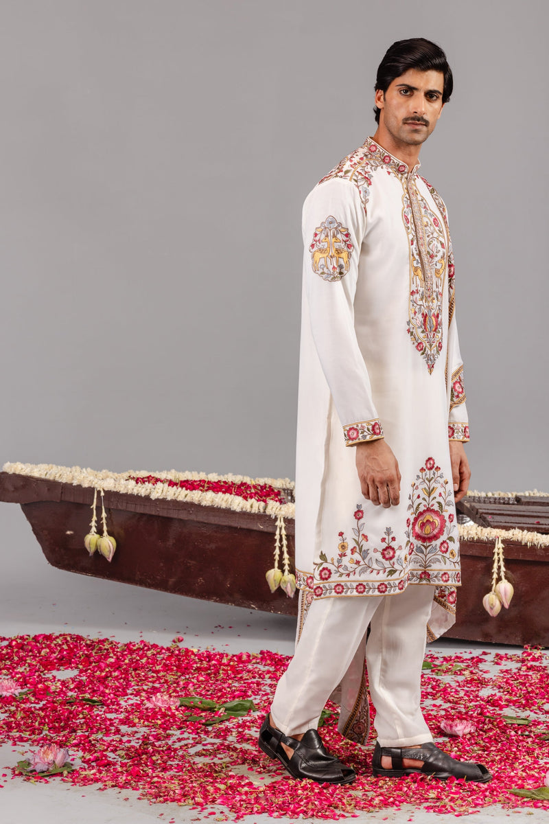 Deer Garden Ivory Kurta Set
