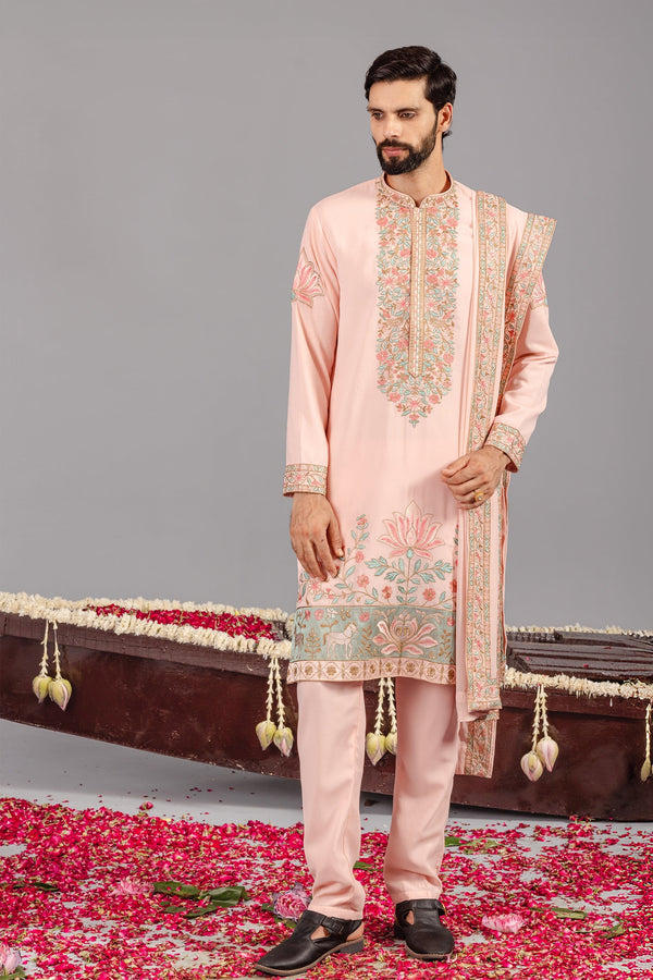 Royal Darbar Pink Kurta Set