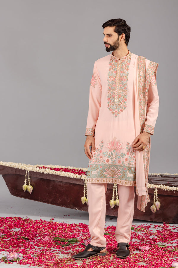 Royal Darbar Pink Kurta Set