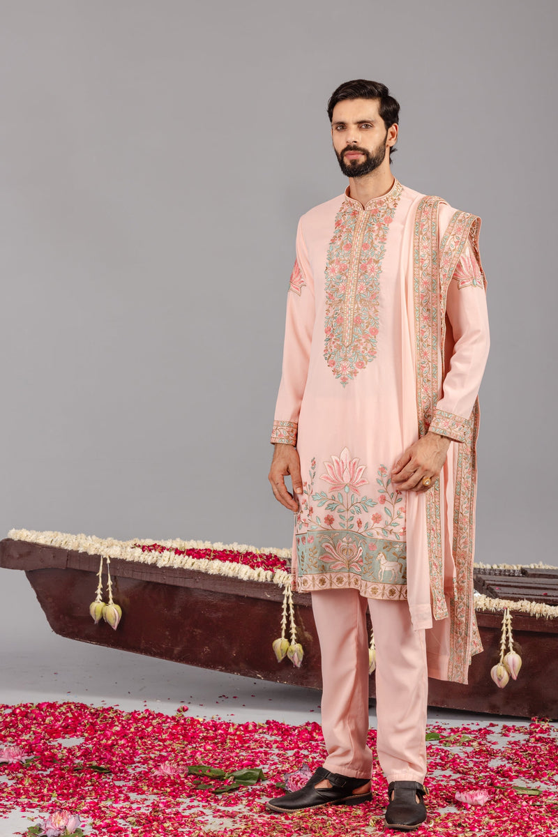 Royal Darbar Pink Kurta Set