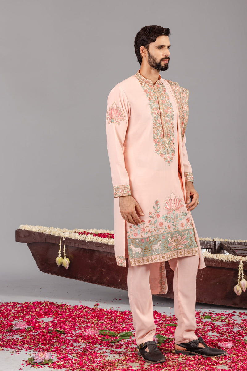 Royal Darbar Pink Kurta Set