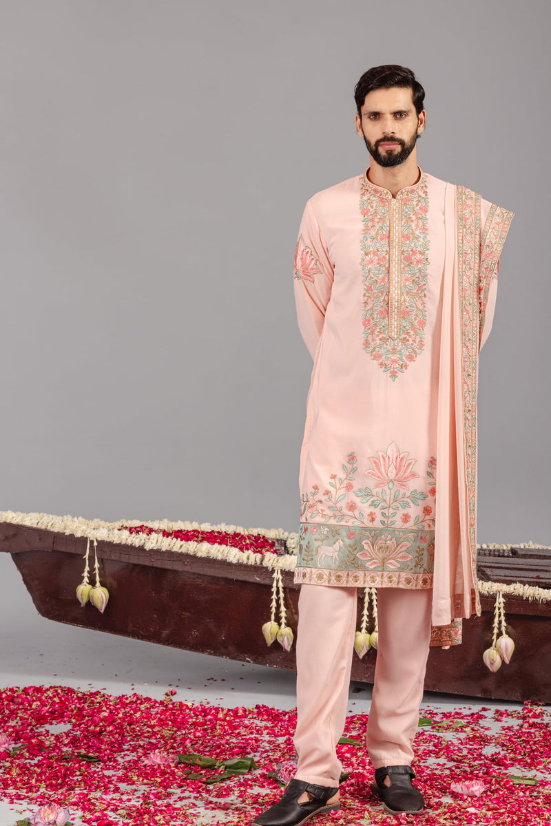 Royal Darbar Pink Kurta Set