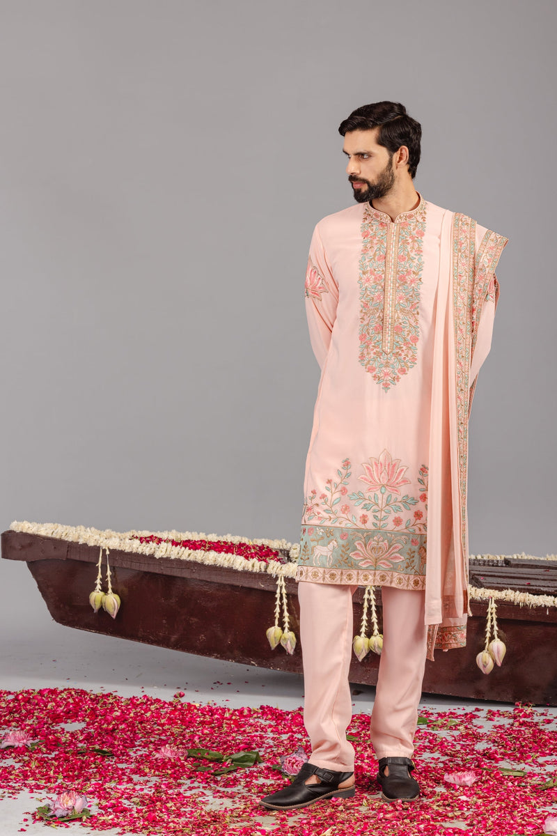 Royal Darbar Pink Kurta Set