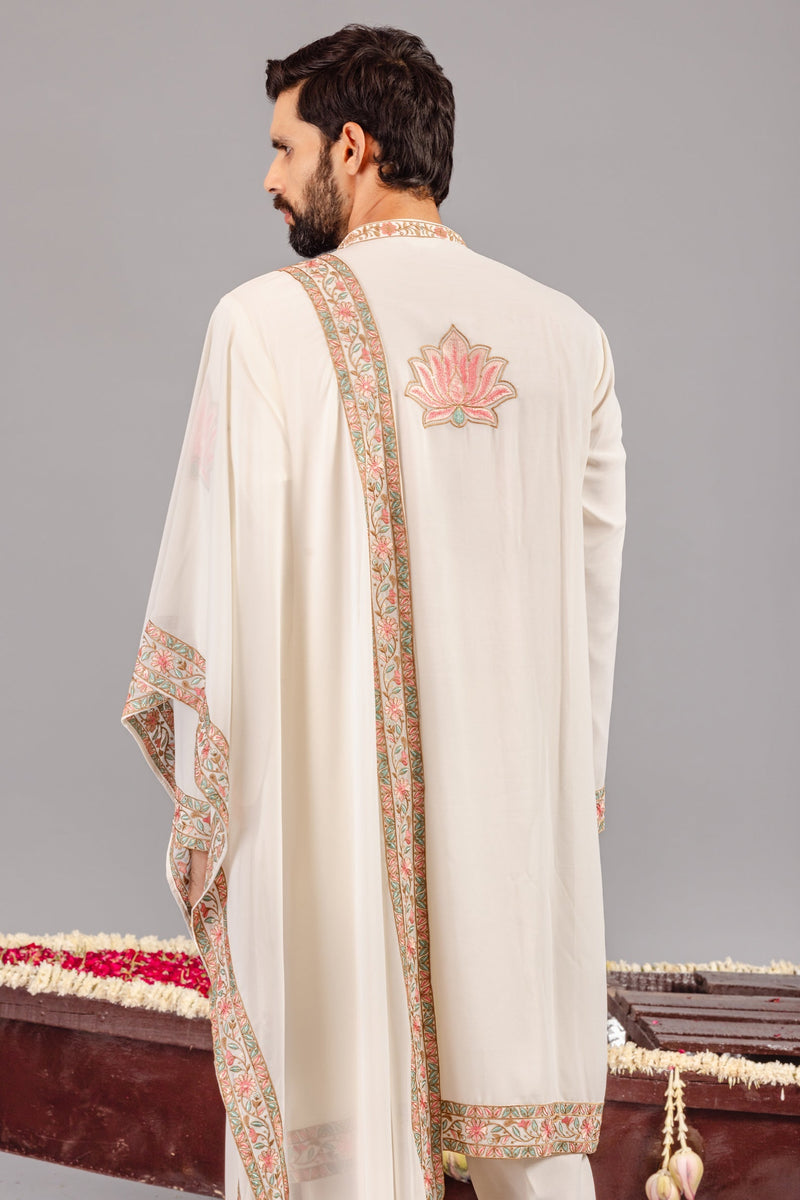 Royal Darbar Ivory Kurta Set