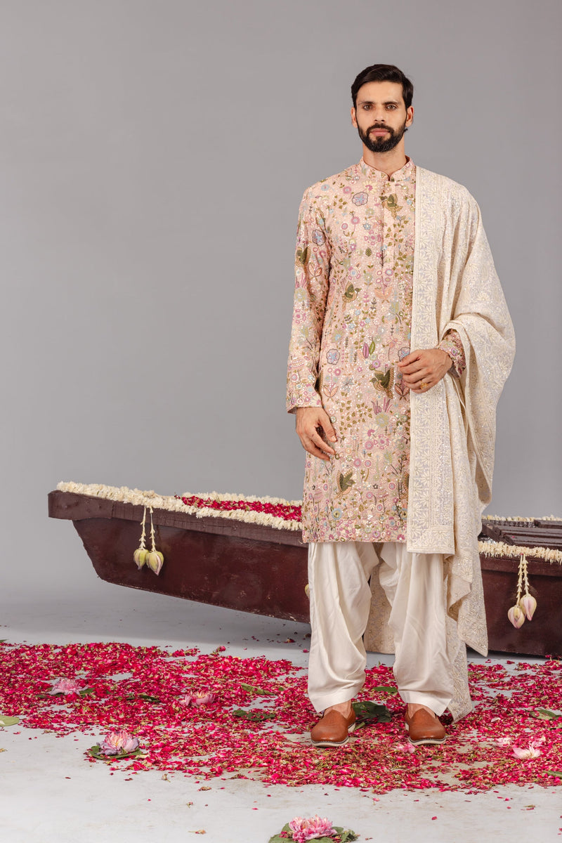 KARAN KUNDRA IN PhoolPankh Pink Kurta Set