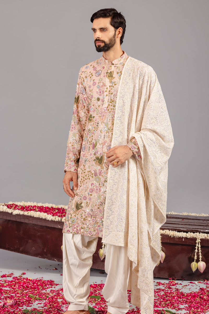 KARAN KUNDRA IN PhoolPankh Pink Kurta Set