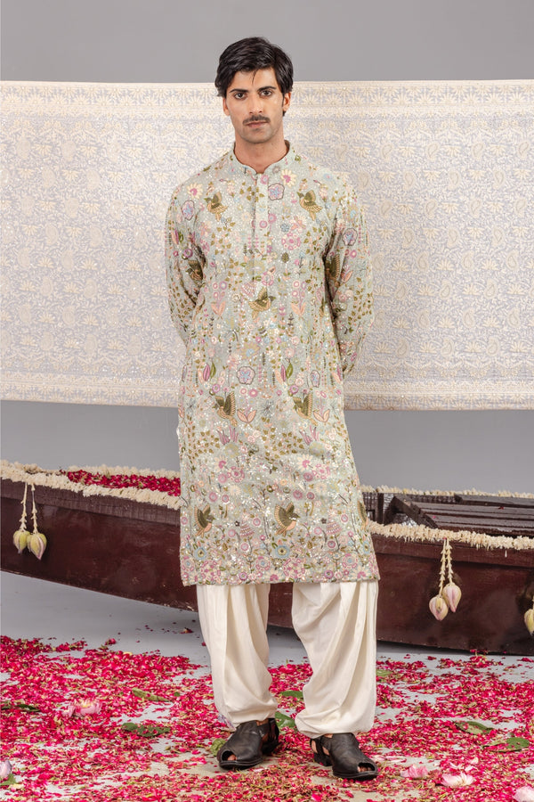 PhoolPankh Sky Blue Kurta Set