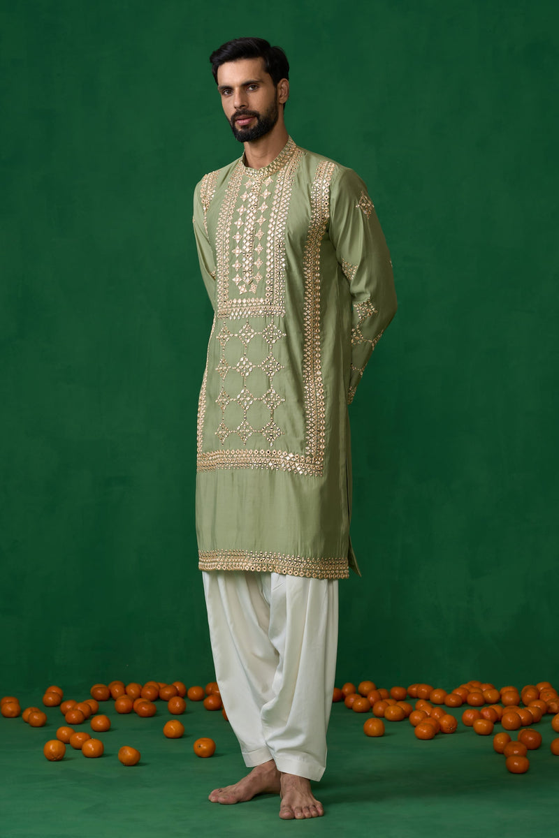 DARPAN GREEN KURTA SET