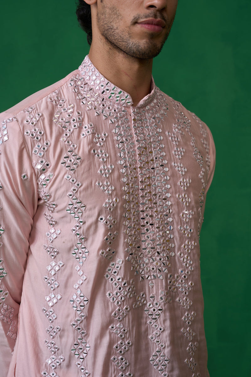 Devansh Kamboj in DARPAN PINK KURTA SET