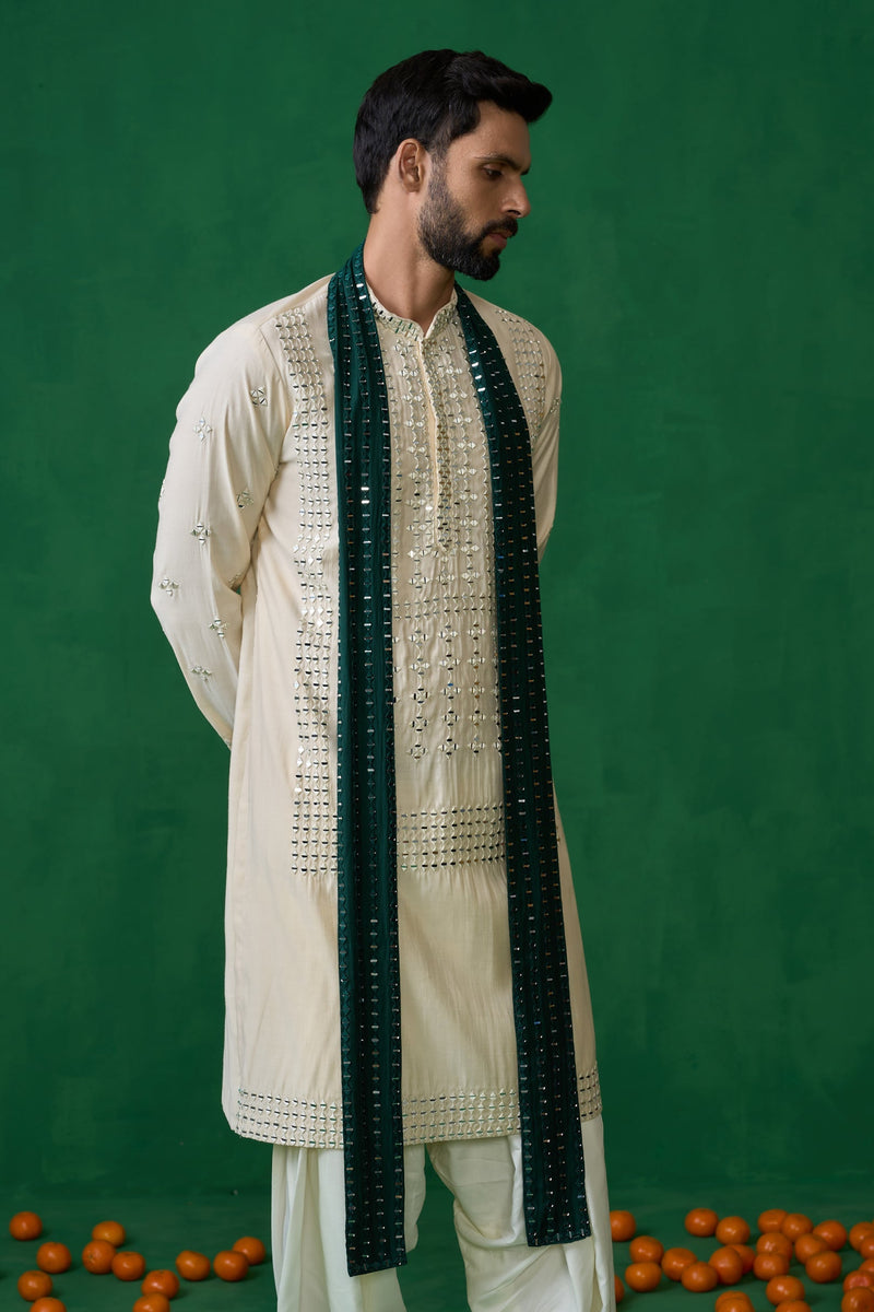 DARPAN BEIGE KURTA SET