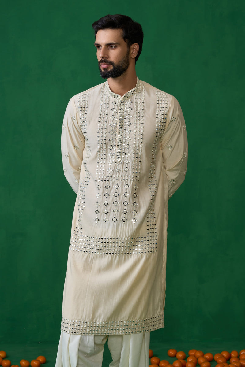 DARPAN BEIGE KURTA SET