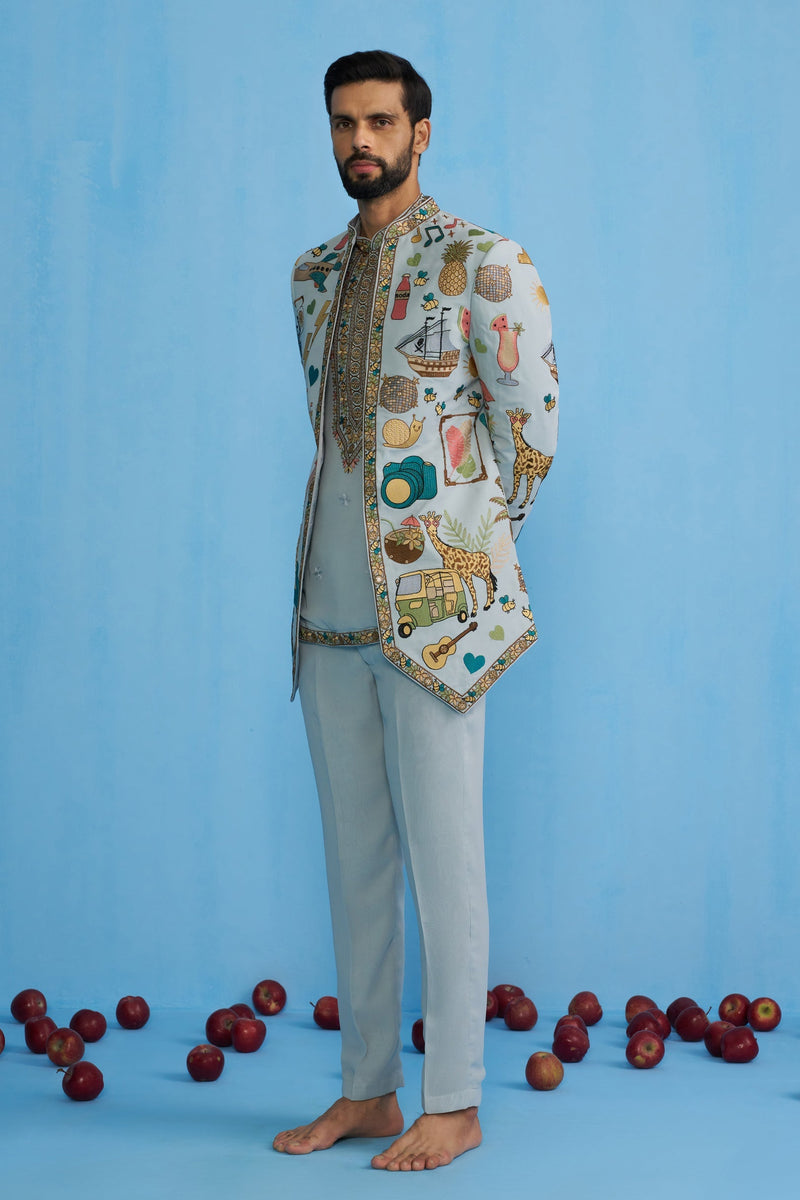 COCKTAIL SKY JODHPURI SET