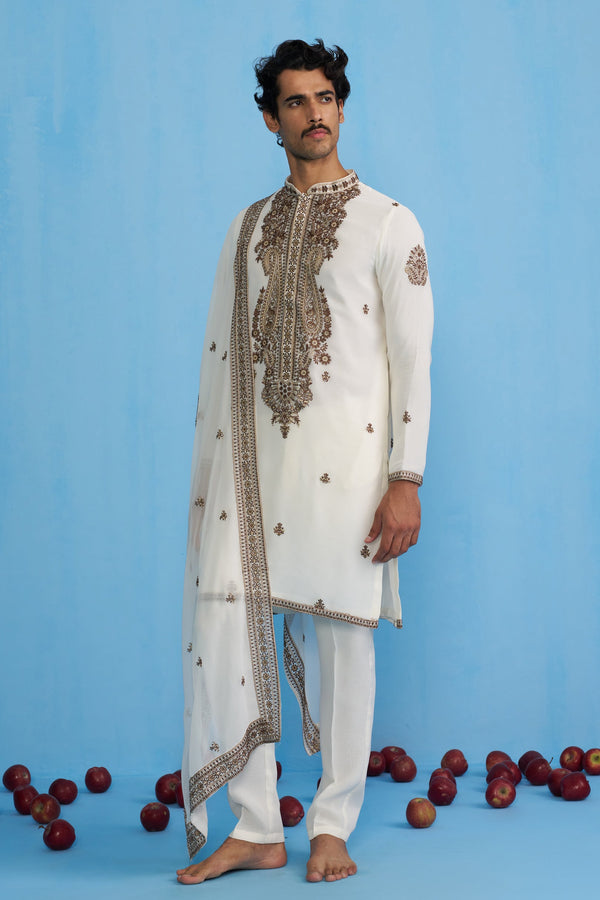 ARABIC IVORY KURTA SET