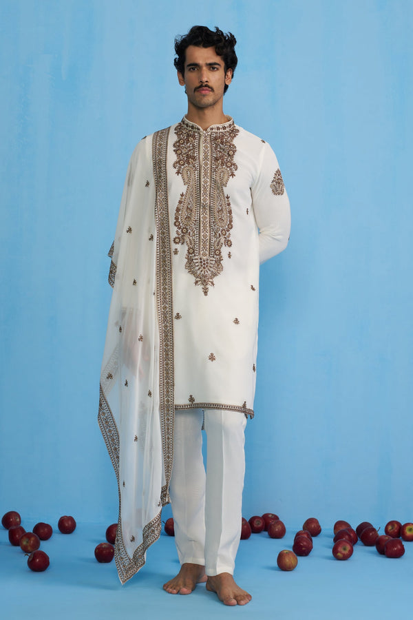 ARABIC IVORY KURTA SET