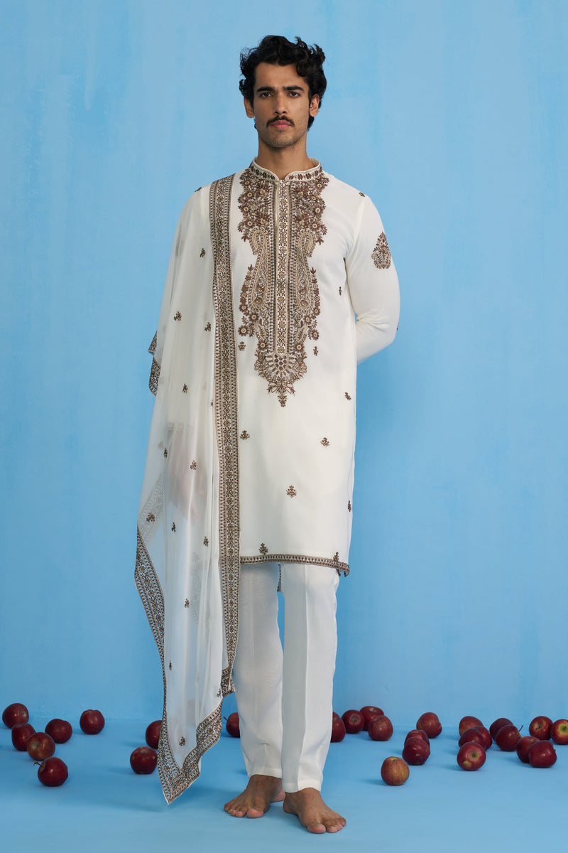 ARABIC IVORY KURTA SET
