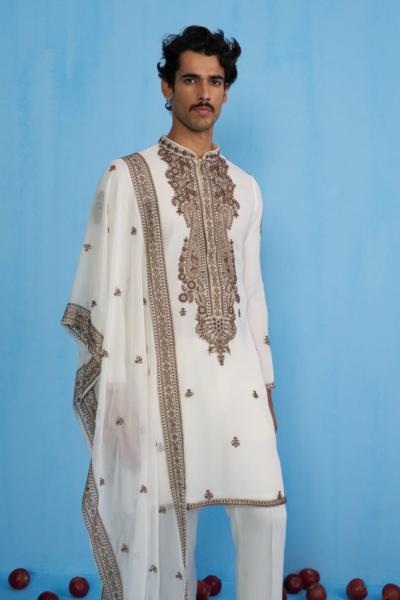 ARABIC IVORY KURTA SET