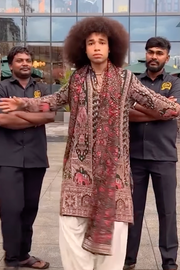 Noel Robinson in Taranj Multi Kurta patiyala set with dupatta