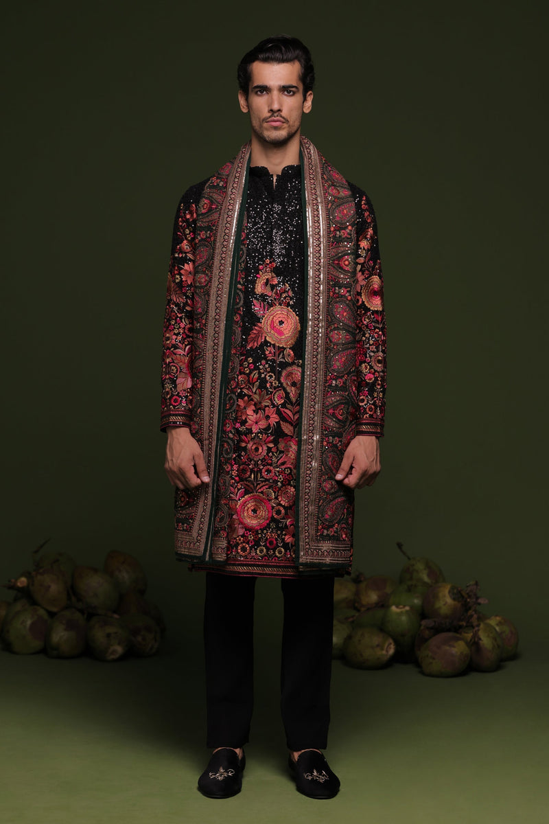 Lakshay Gaur in Madhav Multi Kurta set with trouser and Dupatta