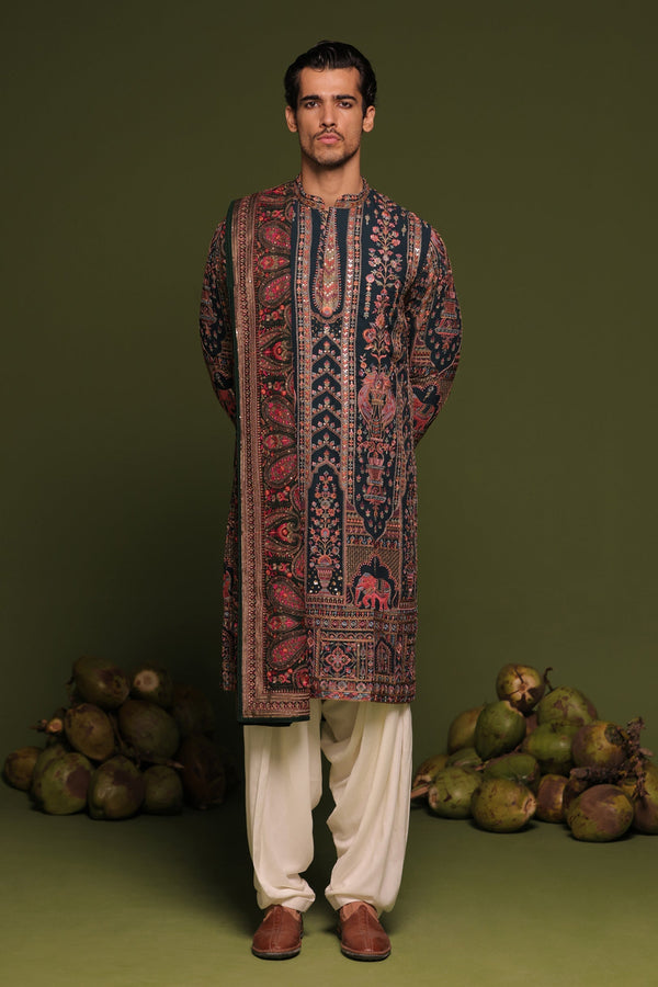 Noel Robinson in Taranj Multi Kurta patiyala set with dupatta