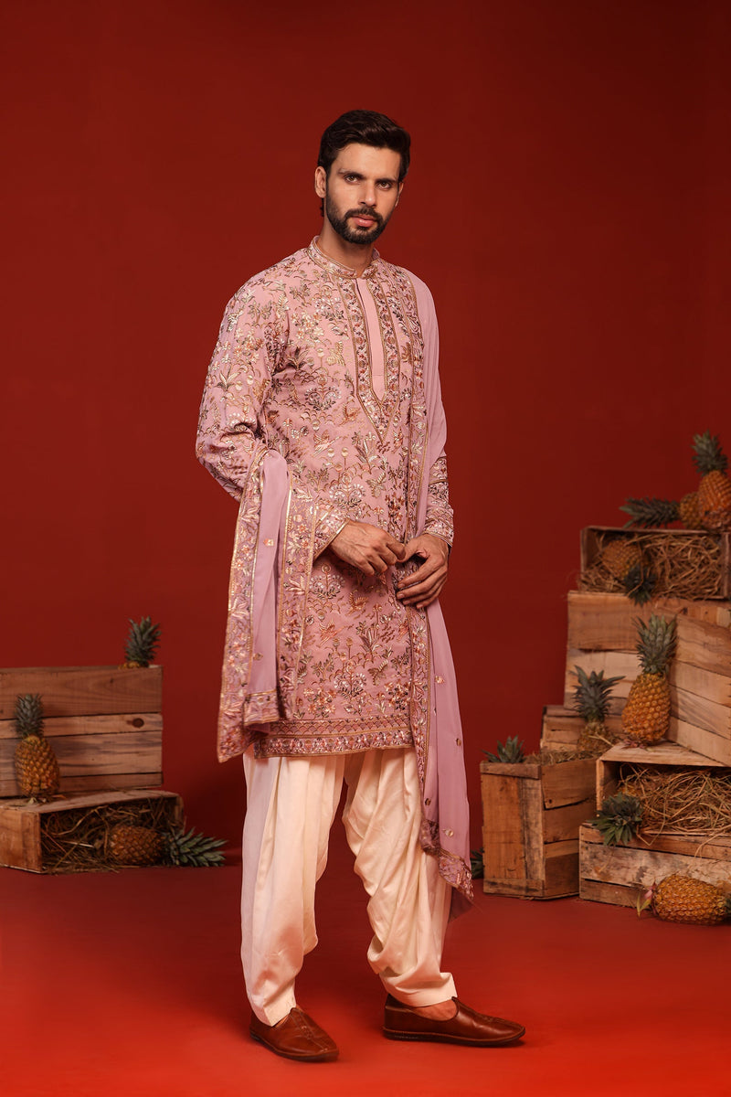 Zaid Darbar in Mayur Mauve Purple Kurta Set