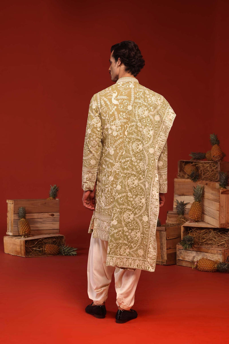 Abhishek Verma in Mrityunjay Mehandi Kurta Set