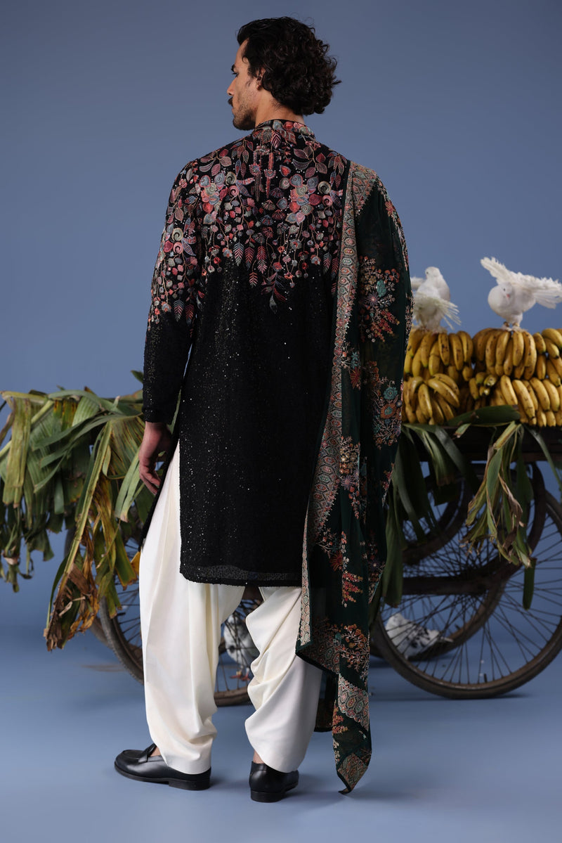 Siyah Black Kurta Set