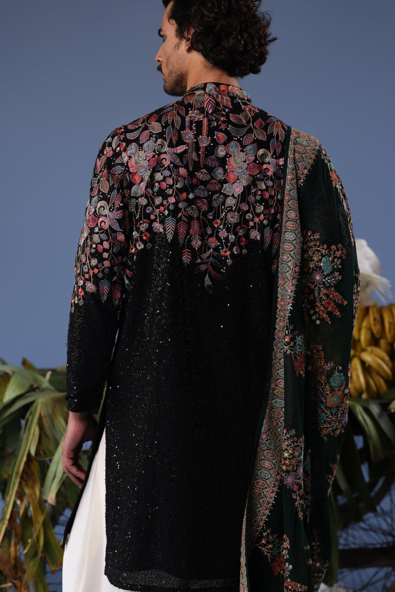 Siyah Black Kurta Set