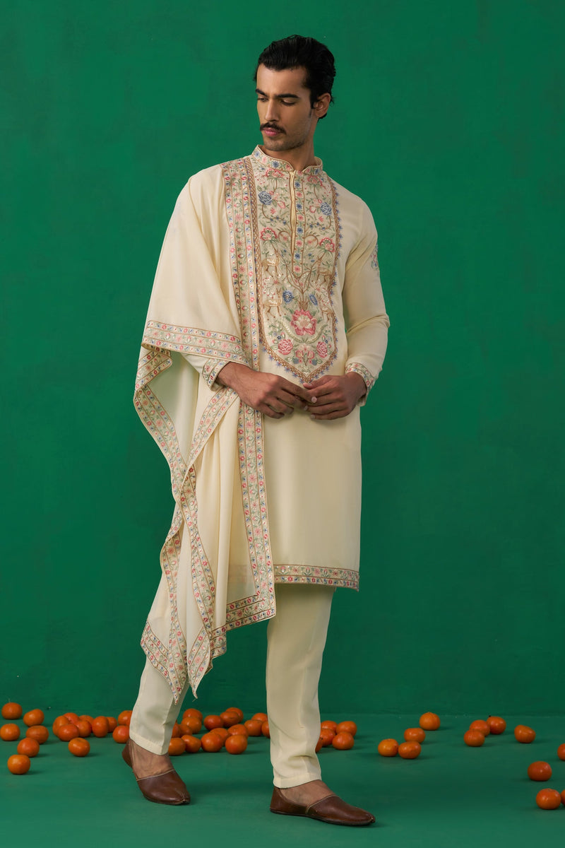 DEER BEIGE KURTA SET