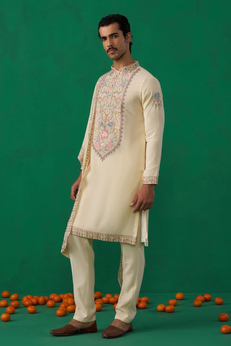 DEER BEIGE KURTA SET