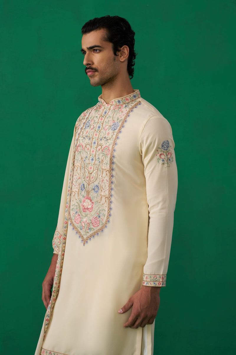 DEER BEIGE KURTA SET