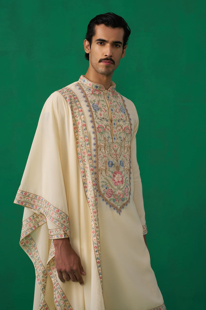 DEER BEIGE KURTA SET