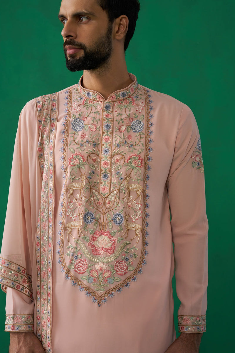DEER PINK KURTA SET
