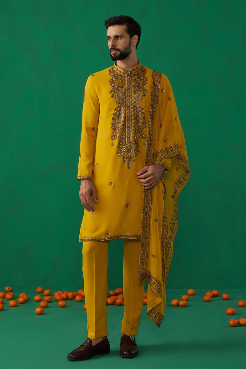 ARABIC HALDI KURTA SET
