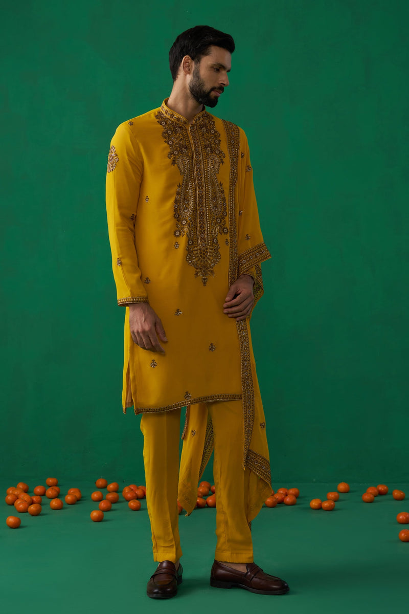 ARABIC HALDI KURTA SET