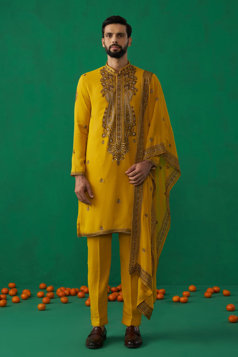 ARABIC HALDI KURTA SET