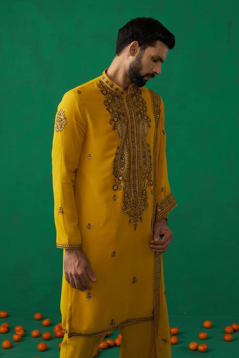 ARABIC HALDI KURTA SET