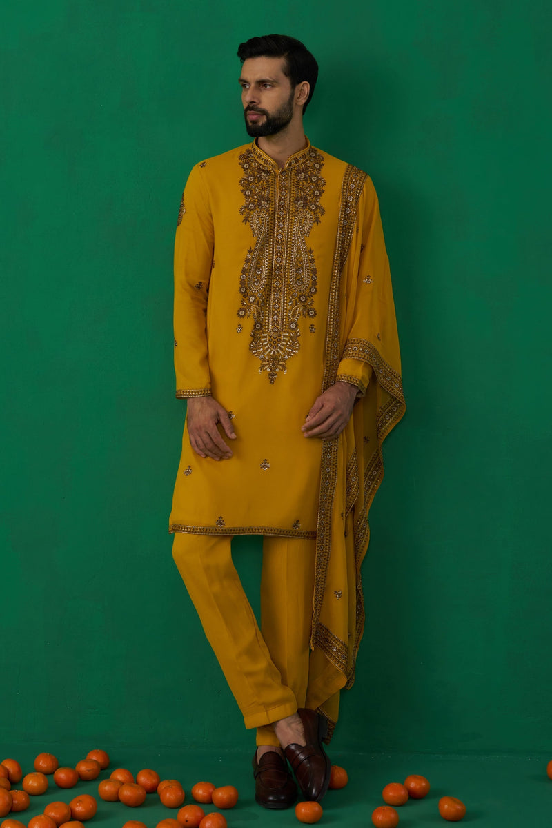 ARABIC HALDI KURTA SET