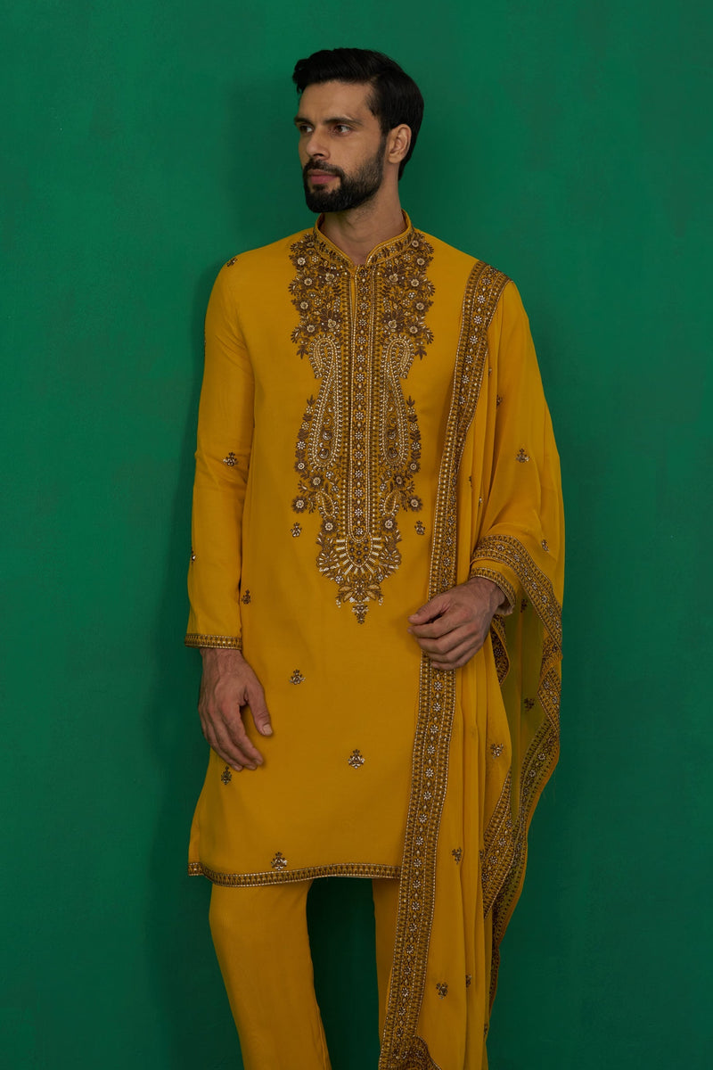 ARABIC HALDI KURTA SET