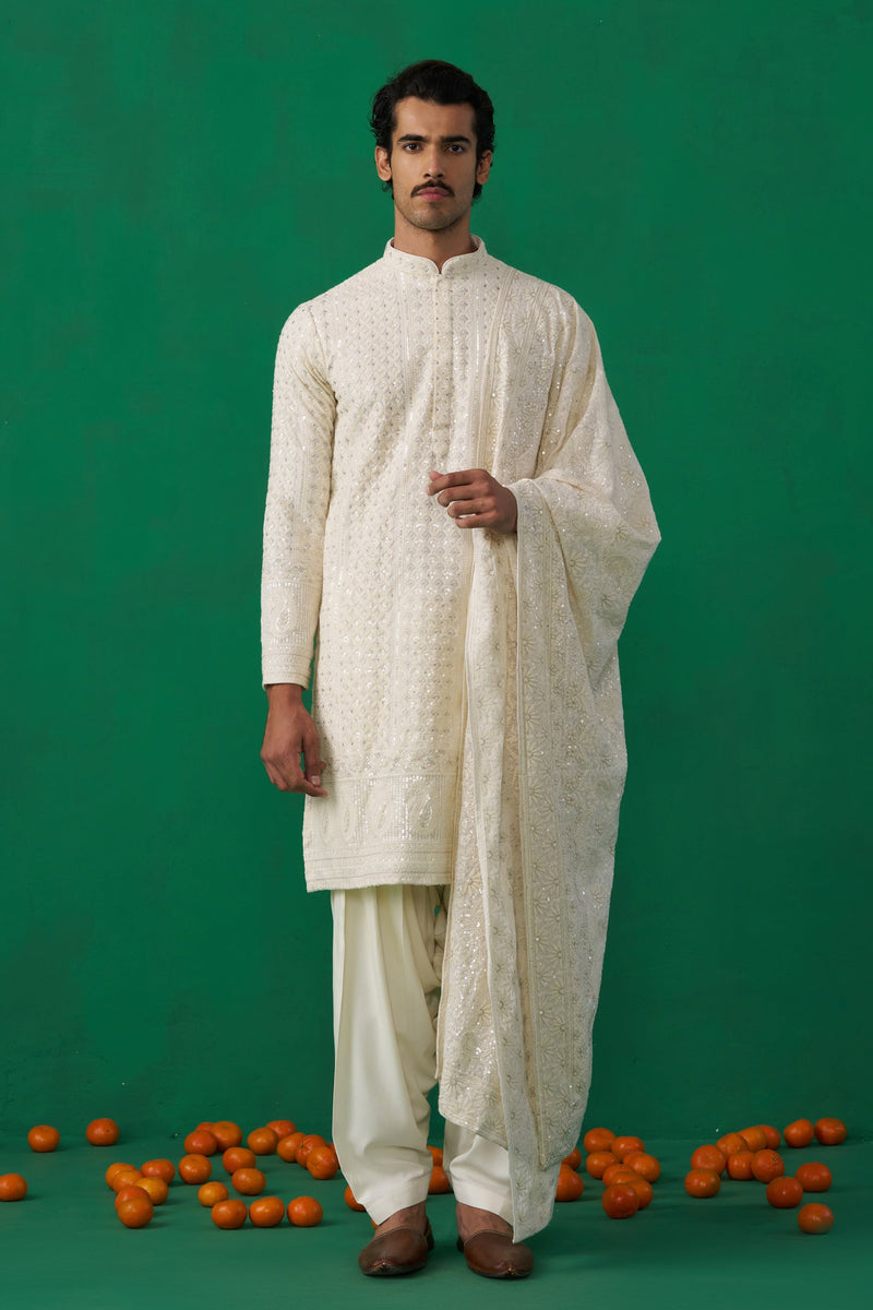 SULTAN IVORY KURTA SET