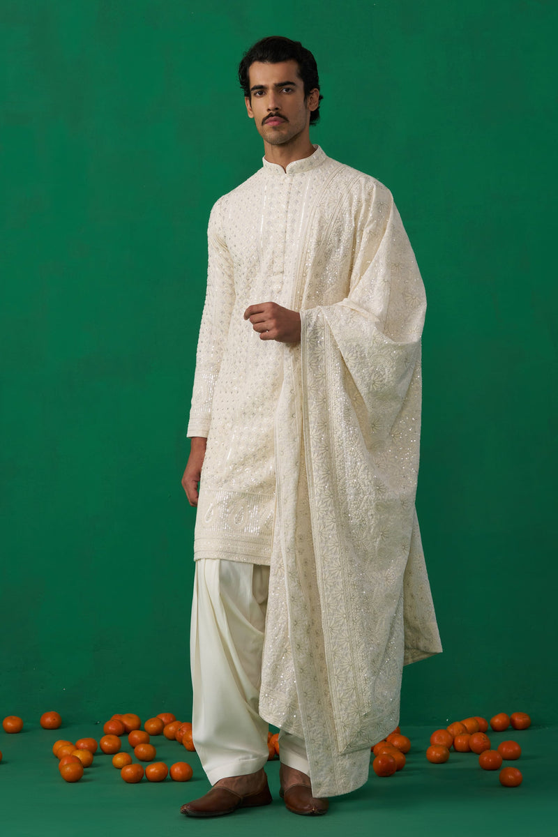 SULTAN IVORY KURTA SET