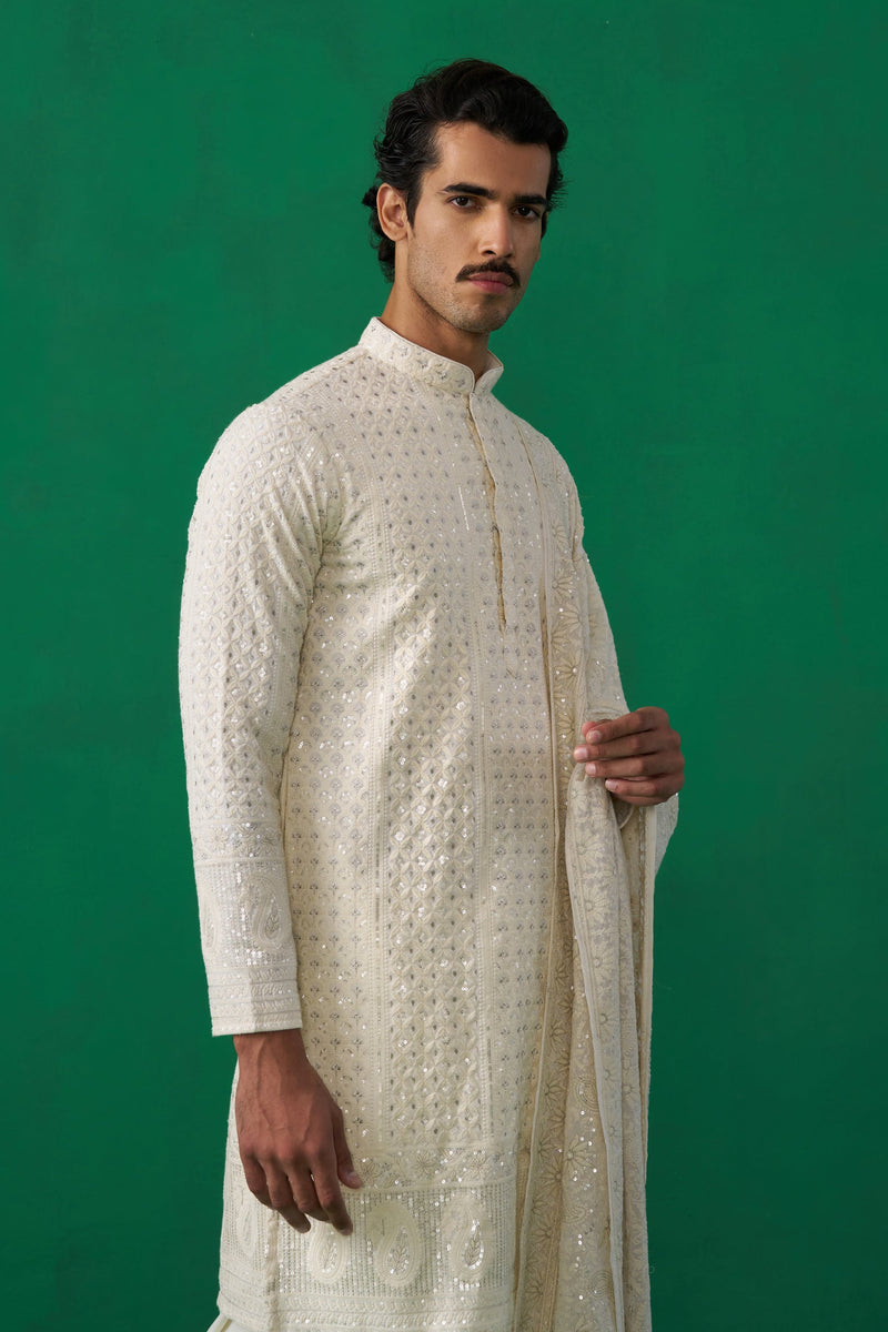 SULTAN IVORY KURTA SET