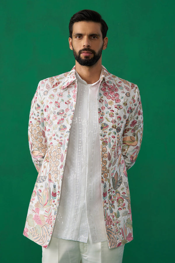 HANSRAJ IVORY JODHPURI SET