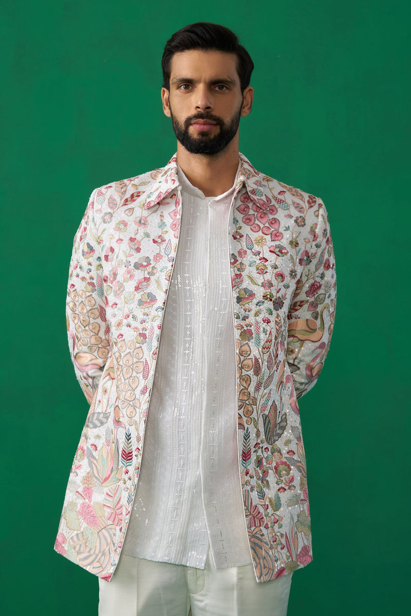 HANSRAJ IVORY JODHPURI SET