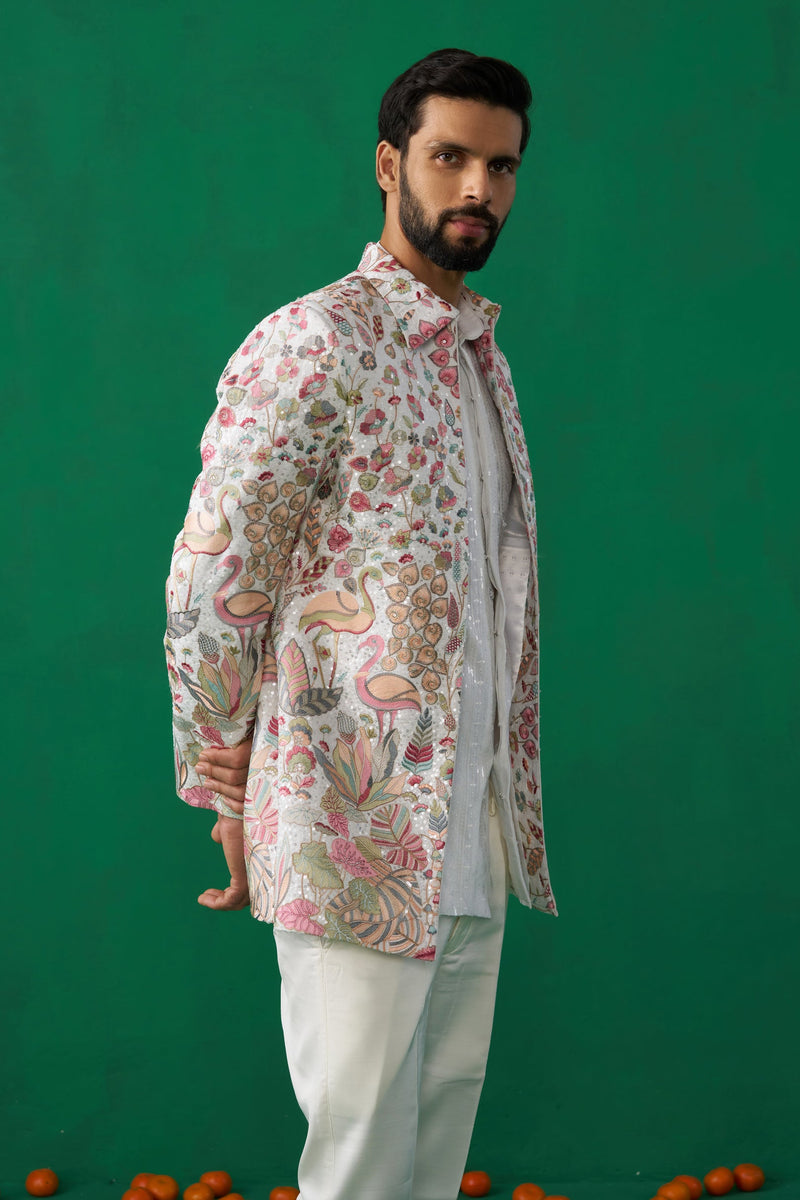 HANSRAJ IVORY JODHPURI SET